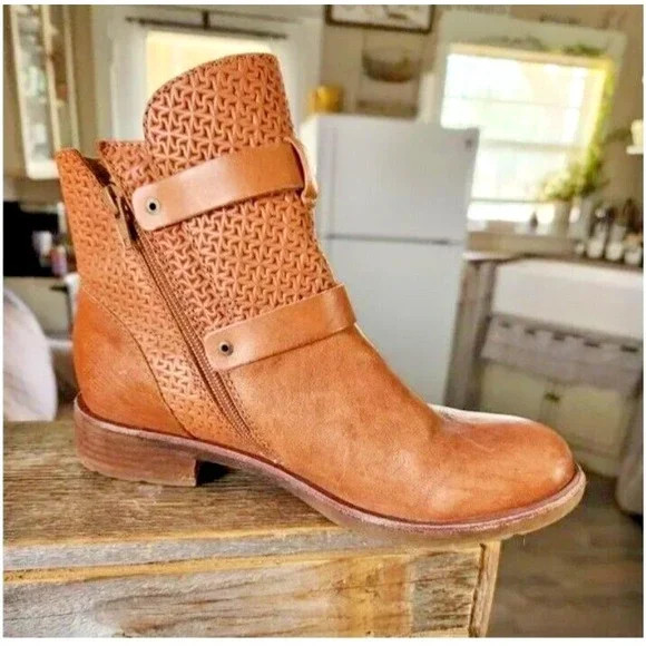 Soft Leather Baywood Womens Ankle Brown Boots Size 7M - Picture 6 of 11